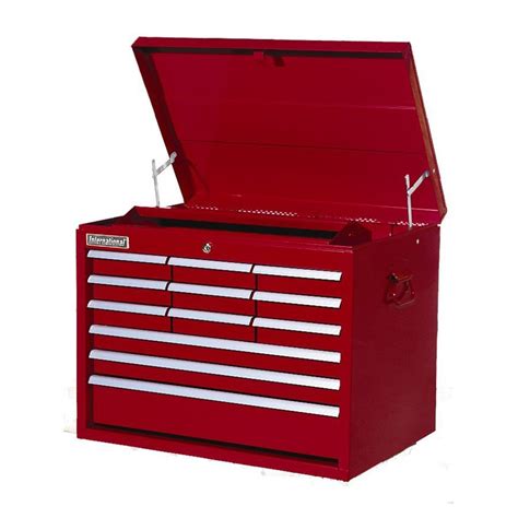 12 drawer steel red locking tool box|Amazon.com: Red Metal Toolbox.